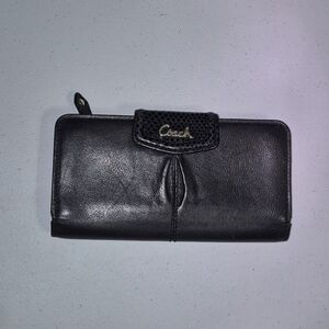 Coach Black Leather Wallet